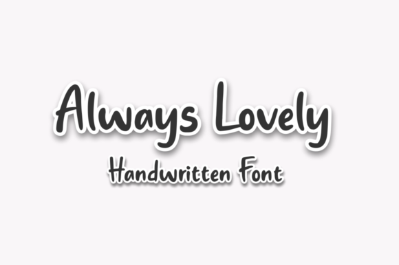 Always Lovely: A Handwritten Font for Modern Web Design