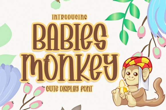 Babies Monkey Font for Branding and Design
