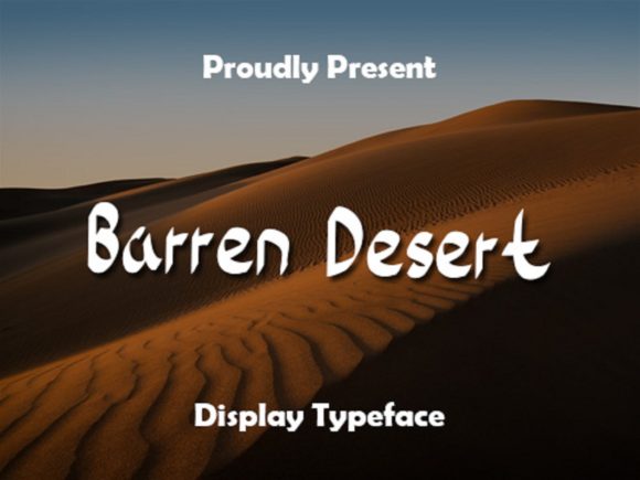 Barren Desert: A Handwritten Font for Thoughtful Design