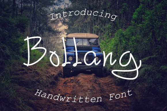 Bollang: A Handwritten Font with a Personal Touch