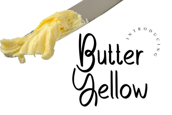 Butter Yellow Font for Branding That Feels Warm and Welcoming