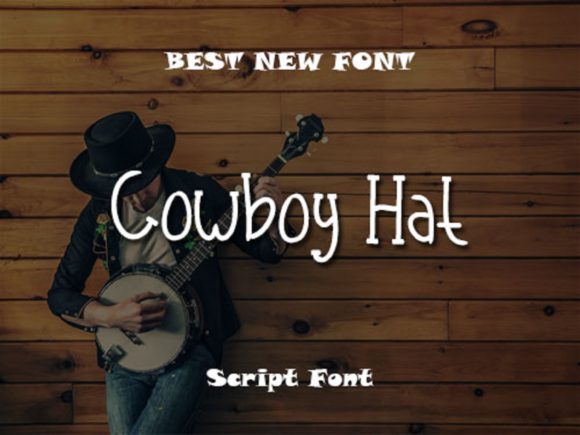 Cowboy Hat Font for Handmade Creations