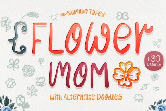 Flower Mom Font for Web Design and Branding