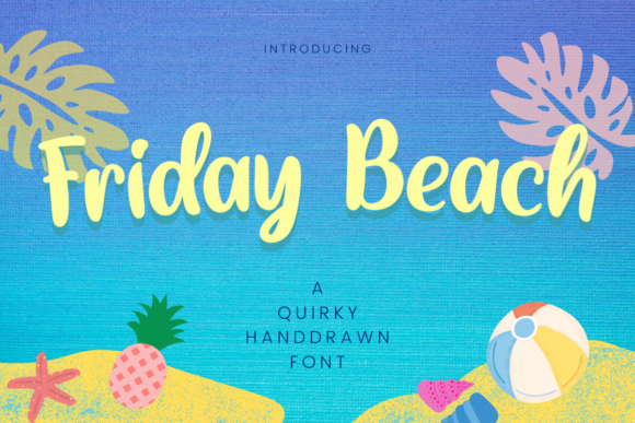 Friday Beach: A Handwritten Font for Editorial Elegance