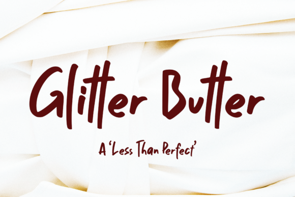 Glitter Butter Font for Editorial Design