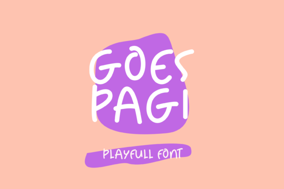 Goes Pagi: A Quirky Handwritten Font for Editorial Design