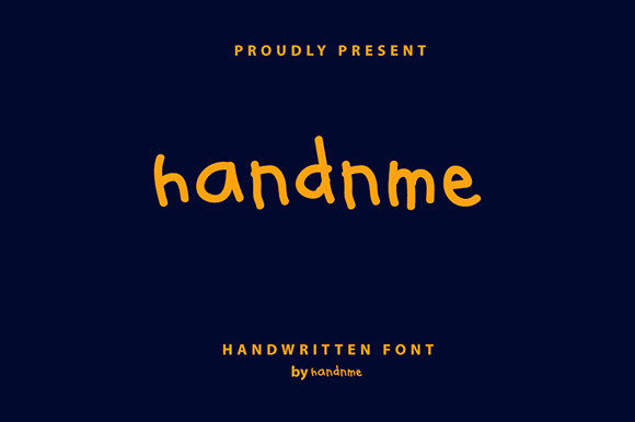 HandnMe: A Handwritten Font for Digital Creativity