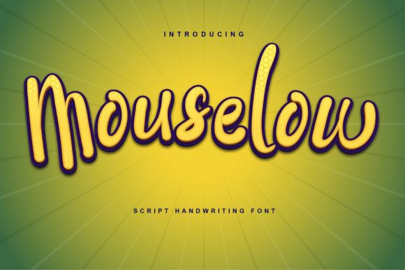Mouselow Script Font for Handmade Creations
