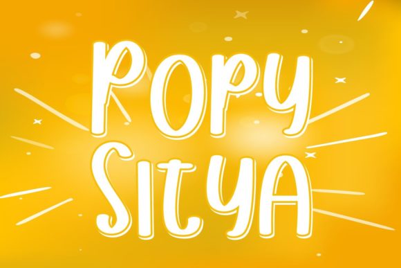 Popy Sitya: A Whimsical Font for Handmade Creations
