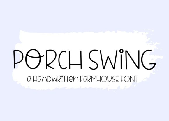 Porch Swing Font Review for Editorial Design
