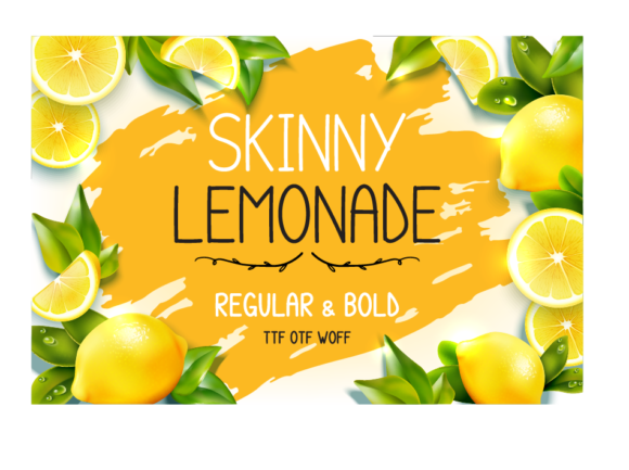 Skinny Lemonade: A Handwritten Font for Editorial Design