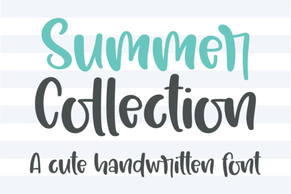 Summer Collection Font for Editorial Design