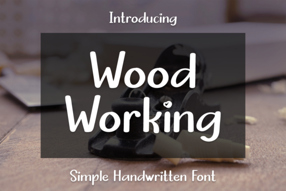 Wood Working Font for Web Design Projects